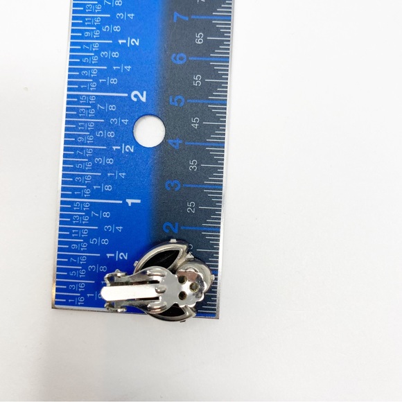 703 Vintage DeLizza & Elster Juliana Flower red and pink Brooch Pin and Earrings - Picture 9 of 10